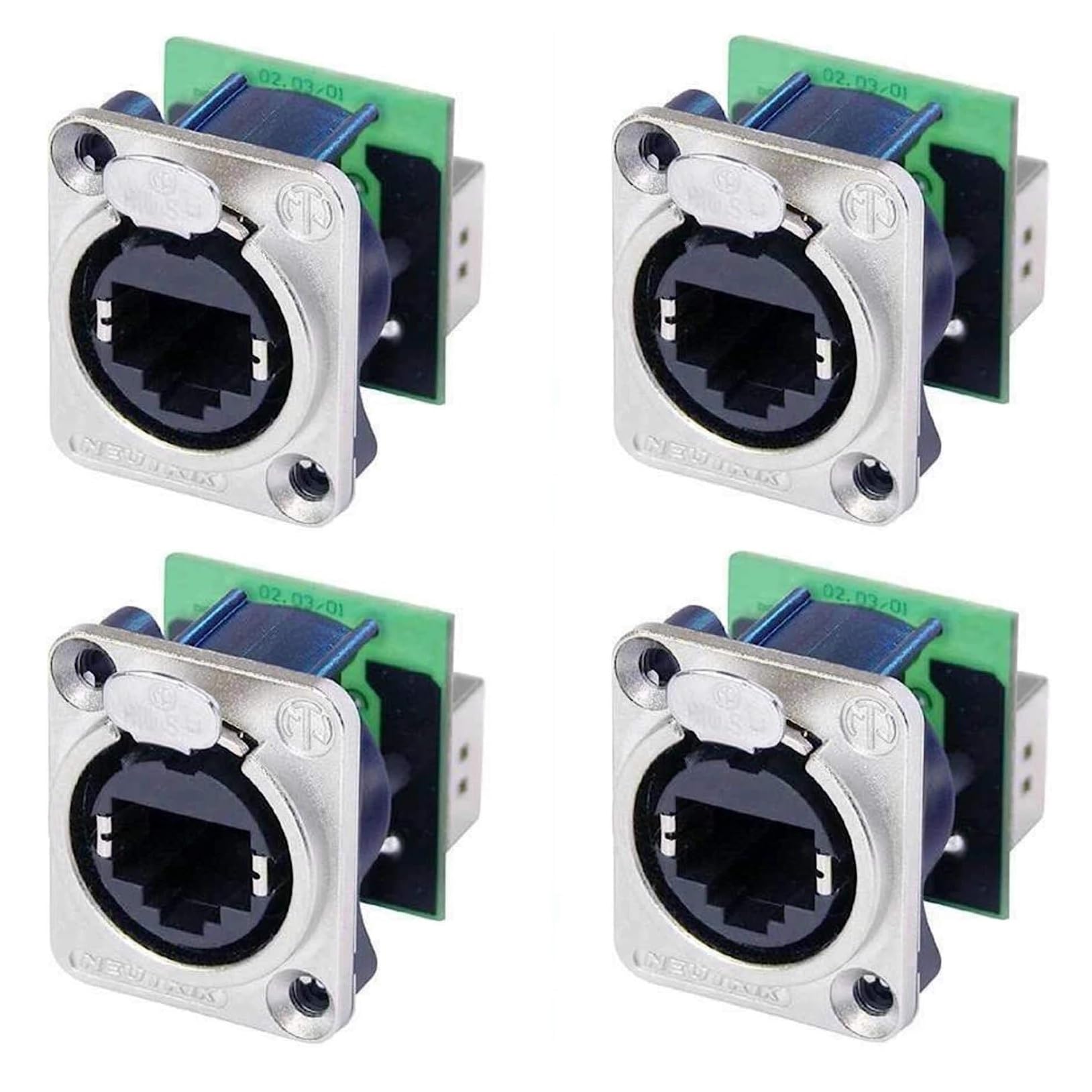 Amazon.com: 4 Pack Neutrik NE8FDP Ethercon RJ45 Cat 5 Pass/Feed